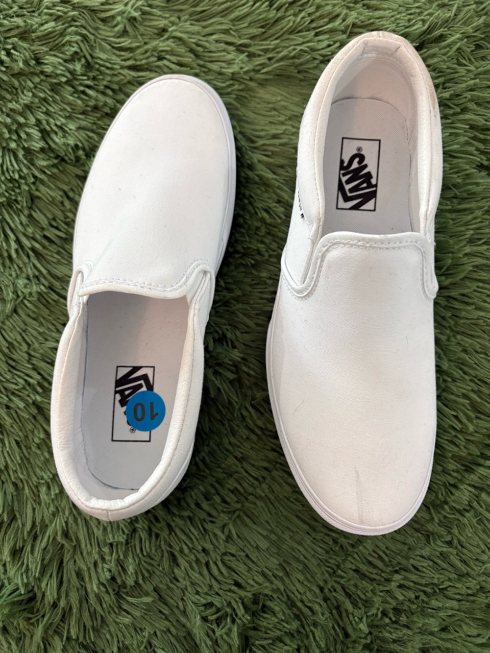 Vans Women's White Platform Slip-On Sneakers with Gum Sole - Picture 4 of 6
